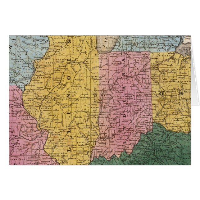 Kaart van de Westerne staten (Voorkant Horizontaal)