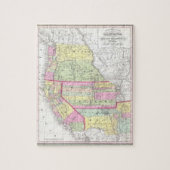  kaart van de Westerne Verenigde Staten (1853) Legpuzzel (Verticaal)