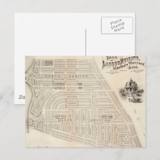  kaart van de wijngaard Marthas (1873) (Voorkant / Achterkant)