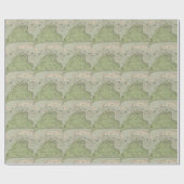  kaart van de wijngaard Marthas (1913) Cadeaupapier (Vlak)