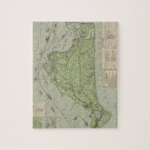  kaart van de wijngaard Marthas (1913) Legpuzzel (Verticaal)