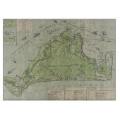  kaart van de wijngaard Marthas (1913) Snijplank (Voorkant)