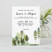 Kaart van de winterweddenschap van de bergen (Staand voorkant)