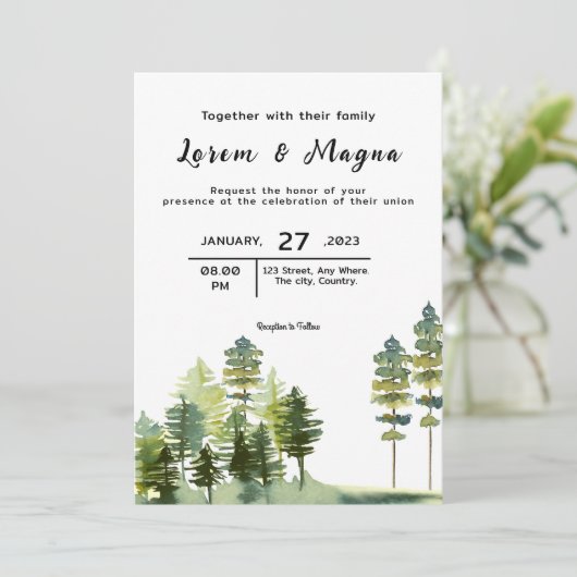 Kaart van de winterweddenschap van de bergen (Staand voorkant)