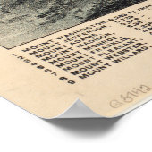  kaart van de witte bergen (1890) poster (Hoek)