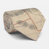  kaart van de witte bergen (1896) stropdas (Opgerold)