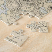  kaart van de witte bergen (1901) legpuzzel (Zijkant)