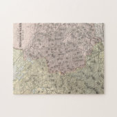  kaart van de witte bergen (1901) legpuzzel (Horizontaal)