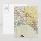 Kaart van de witte pas & route Yukon en verbinding (Voorkant / Achterkant)