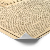 Kaart van de wonden van de barbaren poster (Hoek)