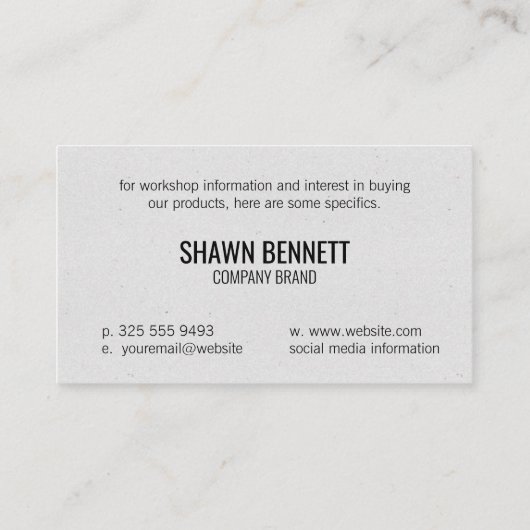 Kaart van de World (Gold) Finance Logo Visitekaartje (Achterkant)