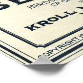 KAART VAN DE ZETEL 1925 POSTER (Hoek)