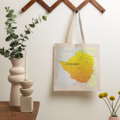 Kaart van de Zimbabwaanse Canvas tas