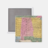 Kaart van de zuidelijke staten magneet (Voorkant / Achterkant)
