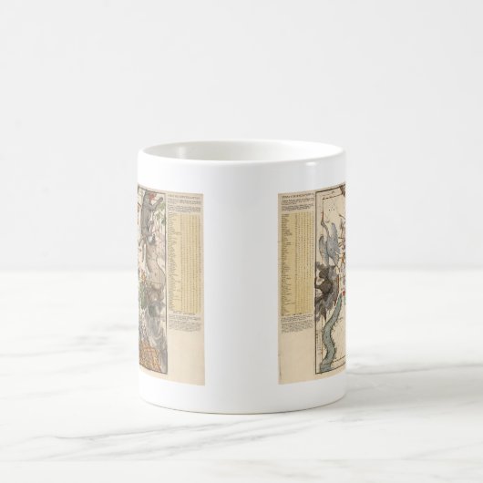 kaart van de zuidpool koffiemok (Center)