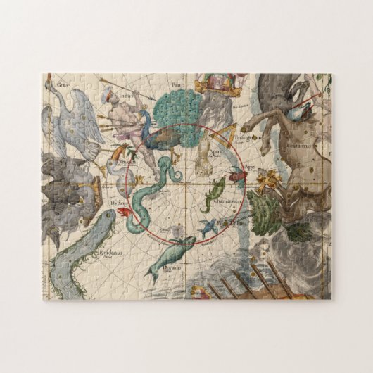  kaart van de zuidpool legpuzzel (Horizontaal)