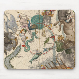 kaart van de zuidpool muismat
