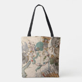 kaart van de zuidpool tote bag (Achterkant)