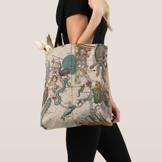 kaart van de zuidpool tote bag (Dichtbij)
