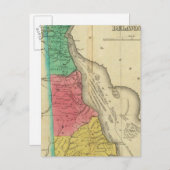 Kaart van Delaware (Voorkant / Achterkant)