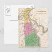  kaart van Delaware (1827) (Voorkant / Achterkant)