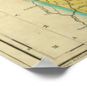 Kaart van Delaware Poster (Hoek)