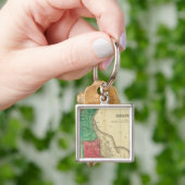 Kaart van Delaware Sleutelhanger (Hand)