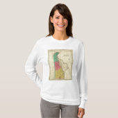 Kaart van Delaware T-shirt (Voorkant volledig)