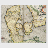  kaart van Denemarken (1596) Cadeaupapier (Vlak)