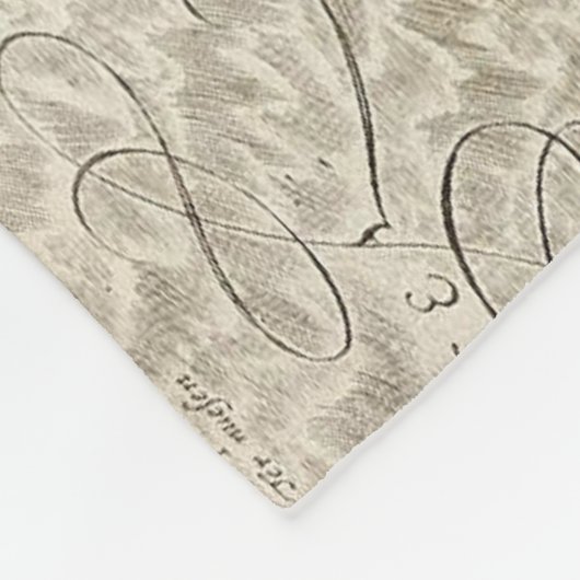  kaart van Denemarken (1596) Fleece Deken (Hoek)