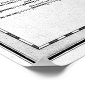  kaart van Denemarken (1801) Poster (Hoek)