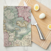  kaart van Denemarken (1801) Theedoek (Quarter Fold)