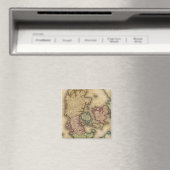 kaart van Denemarken (1831) Magneet (Insitu (Vaatwasser))