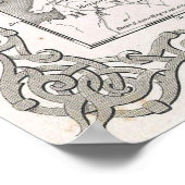  kaart van Denemarken (1855) Poster (Hoek)