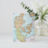  kaart van Denemarken (1905) (Staand voorkant)