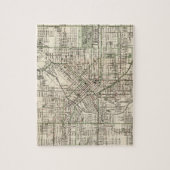 kaart van Denver Colorado (1920) Legpuzzel (Verticaal)