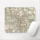  kaart van Denver Colorado (1920) Muismat (Met muis)