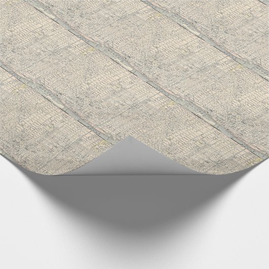  kaart van Detroit (1895) Cadeaupapier (Hoek)