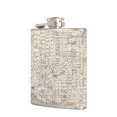  kaart van Detroit (1895) Heupfles (Links)