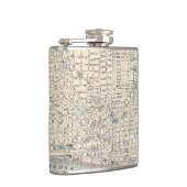  kaart van Detroit (1895) Heupfles (Rechts)