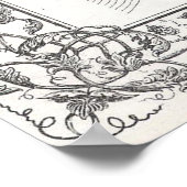  kaart van Detroit Michigan (1872) Poster (Hoek)