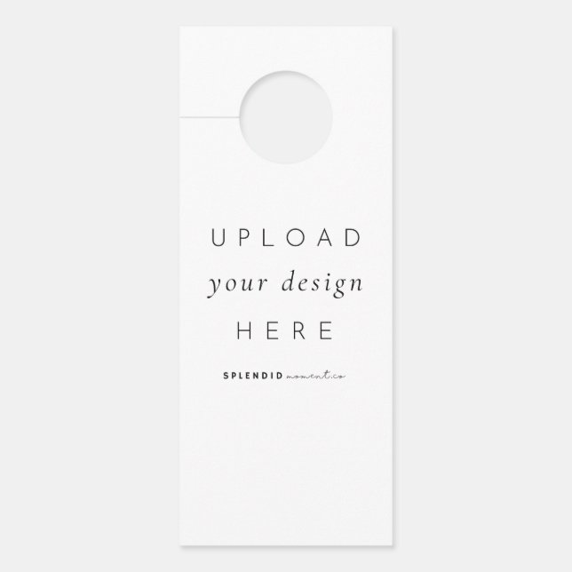 Kaart van deur Hanger voor hotel (Voorkant)