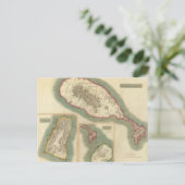  kaart van diverse eilanden in het Caribisch gebie (Staand voorkant)