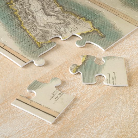  kaart van diverse eilanden in het Caribisch gebie Legpuzzel (Zijkant)