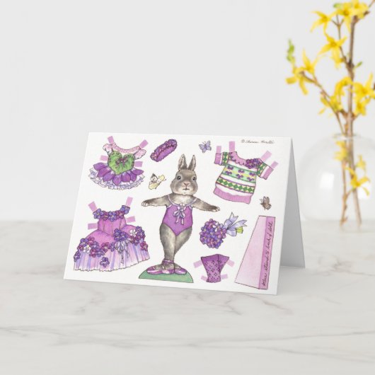 Kaart van Doll van het Document van de verjaardag (Gele Bloem)