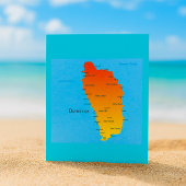 kaart van Dominica