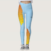 kaart van Dominica Leggings (Voorkant)