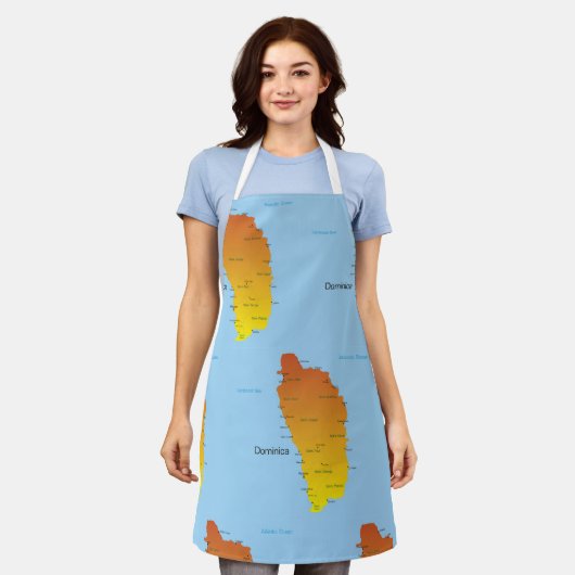 kaart van Dominica Schort (Gedragen)