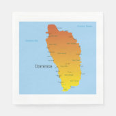 kaart van Dominica Servet (Voorkant)