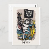 Kaart van doodsmajoor Arcana Rider-Waite-Smith Tar (Voorkant / Achterkant)